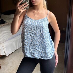 H&M Light Blue Floral Camisole